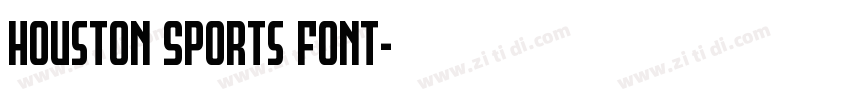 Houston Sports Font字体转换